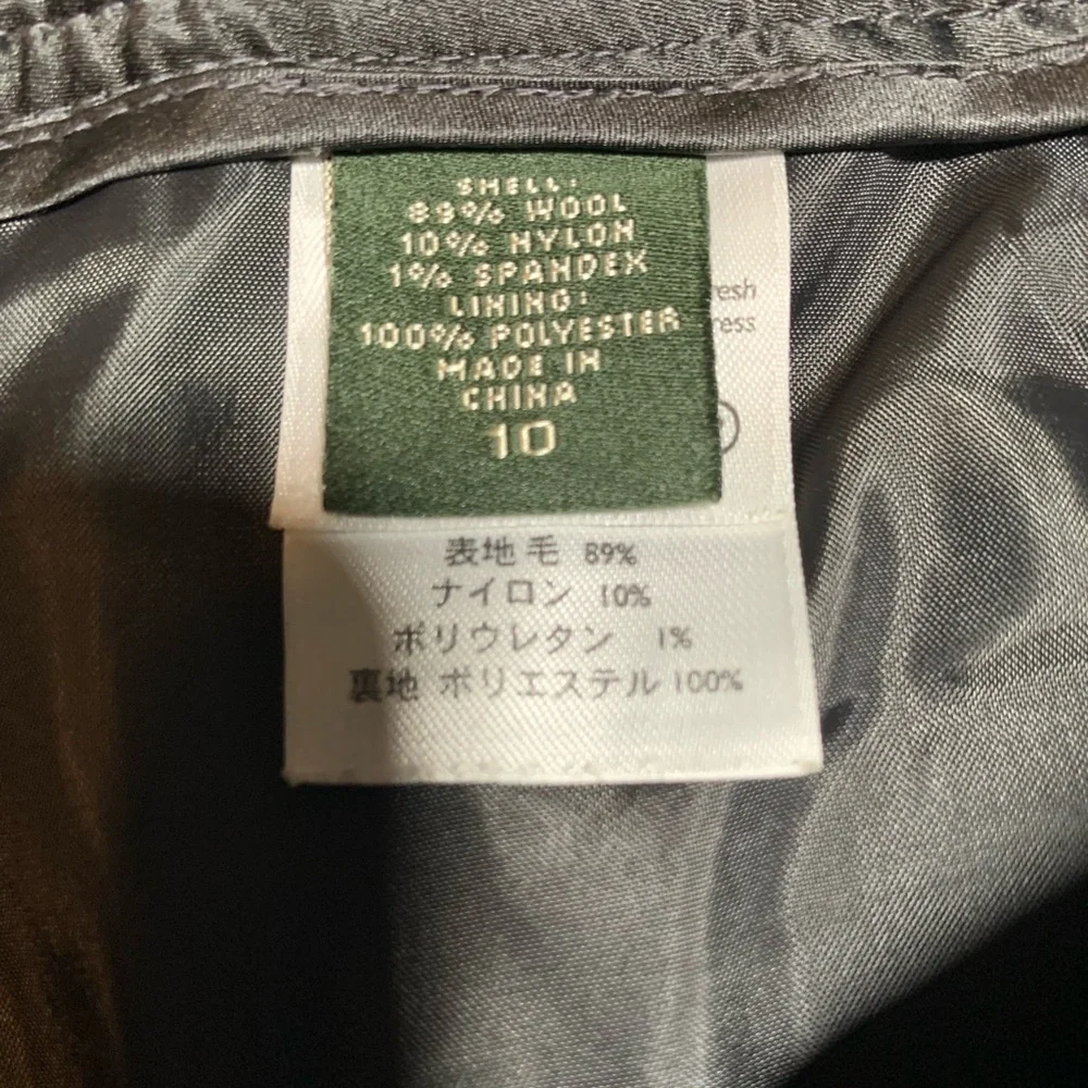 Eddie Bauer Vashon Fit wool blend pants. Gray. Size 10. - Picture 4 of 8